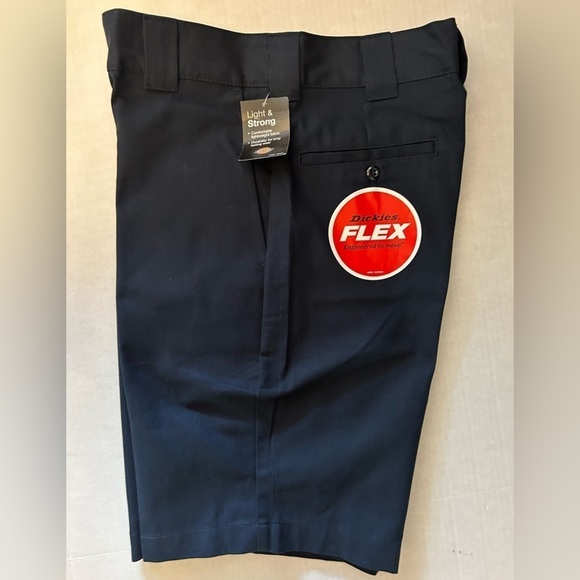 Dickies Flex mens dark Navy relaxed fit work wrinkle resist shorts Sz-30 NWT V5 - Picture 7 of 14